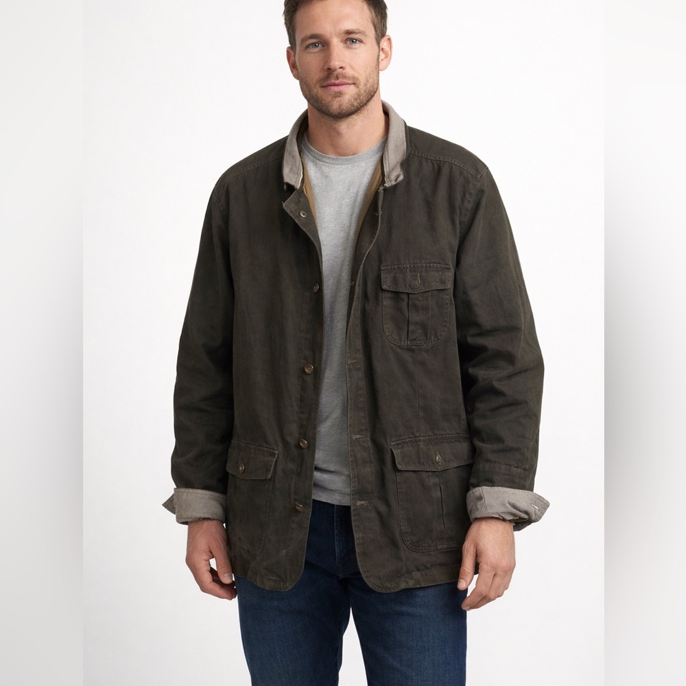 Johnston & Murphy Olive Green Lightweight Jacket Men'